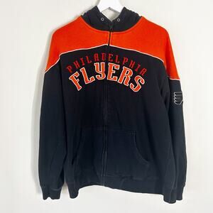 Vintage Philadelphia Flyers Hoodie Size M Reebok Sweatshirt Ice Hockey NHL